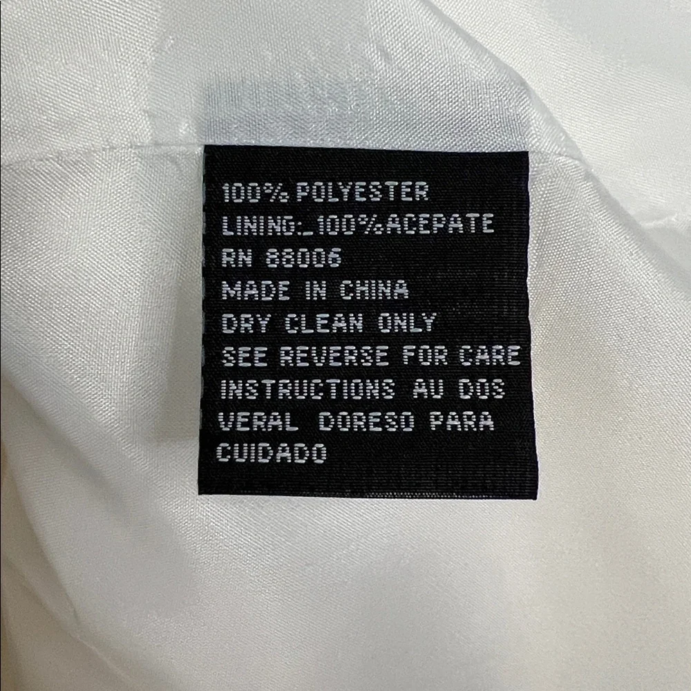 Terramina Collection Church Sunday Best Easter White Long Sleeve Dress Size 20 - Picture 8 of 9